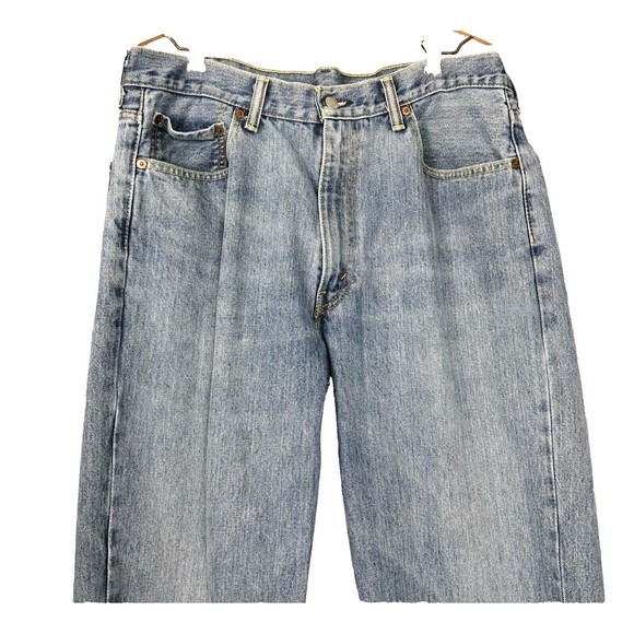 Levi Strauss Men’s 36x29 Light Wash 550 Relaxed Fit Straight Leg Denim Jeans - Picture 2 of 14